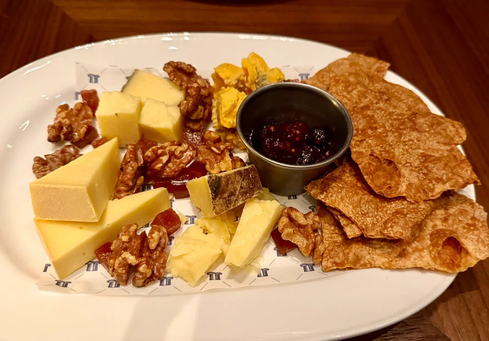 The British cheese selection.