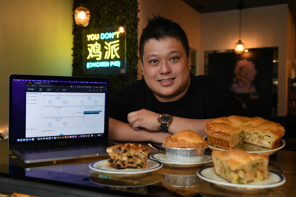 Kelvin Leong, director of Chicken Pie Kitchen (in photo) is one of the beneficiaries of the Start Digital initiative. The programme led by IMDA and EnterpriseSG is extended till 2025.   