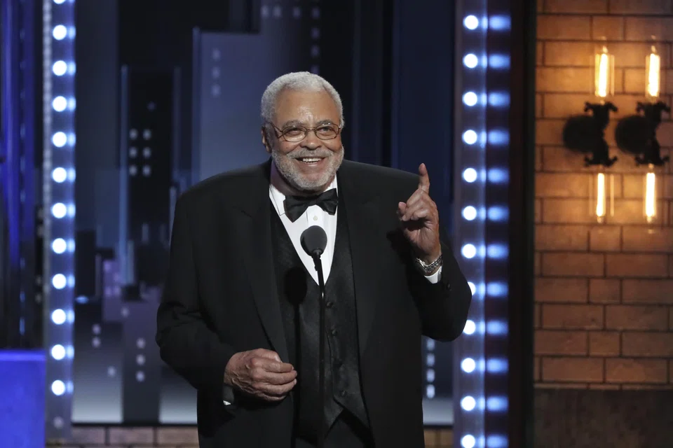 James Earl Jones accepts the lifetime achievement award at the Tony Awards in New York, June 11, 2017. Jones, once a stuttering farm child who became one of America’s most versatile actors, died on Monday, Sept 9, 2024, at his home in Dutchess County, N.Y. He was 93. 