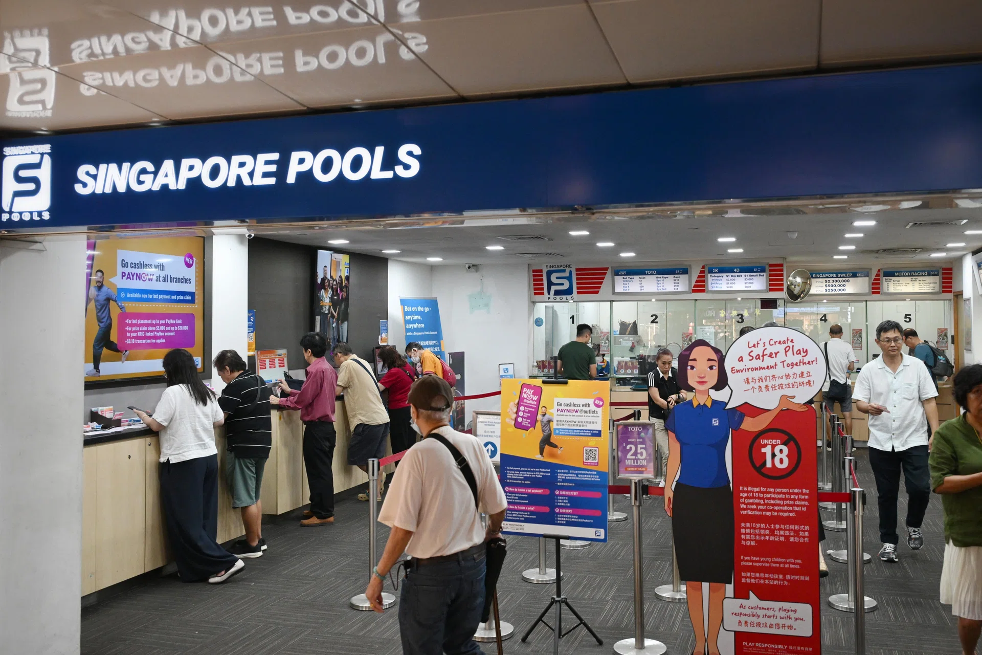 Singapore Pools’ 10-cent Paynow Fee Under Scrutiny; Surcharges by M...