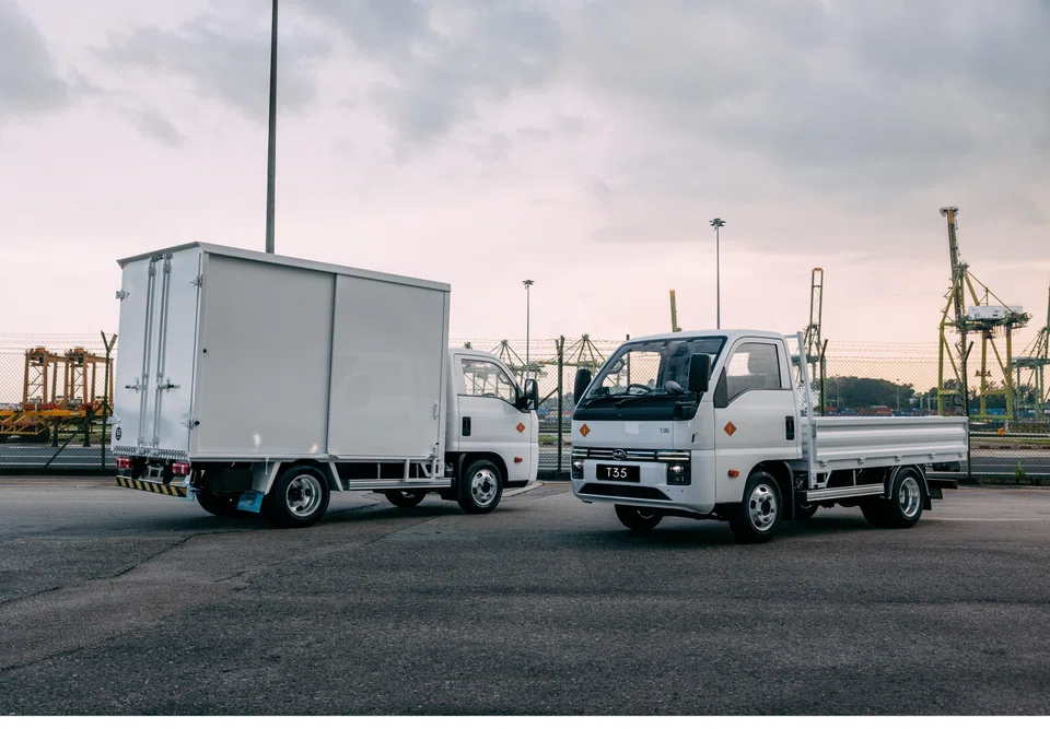 The BYD T35 was launched in Singapore on Mar 26. A fully electric truck, it is classified as a heavy goods vehicle and is eligible for S$40,000 of incentives. 