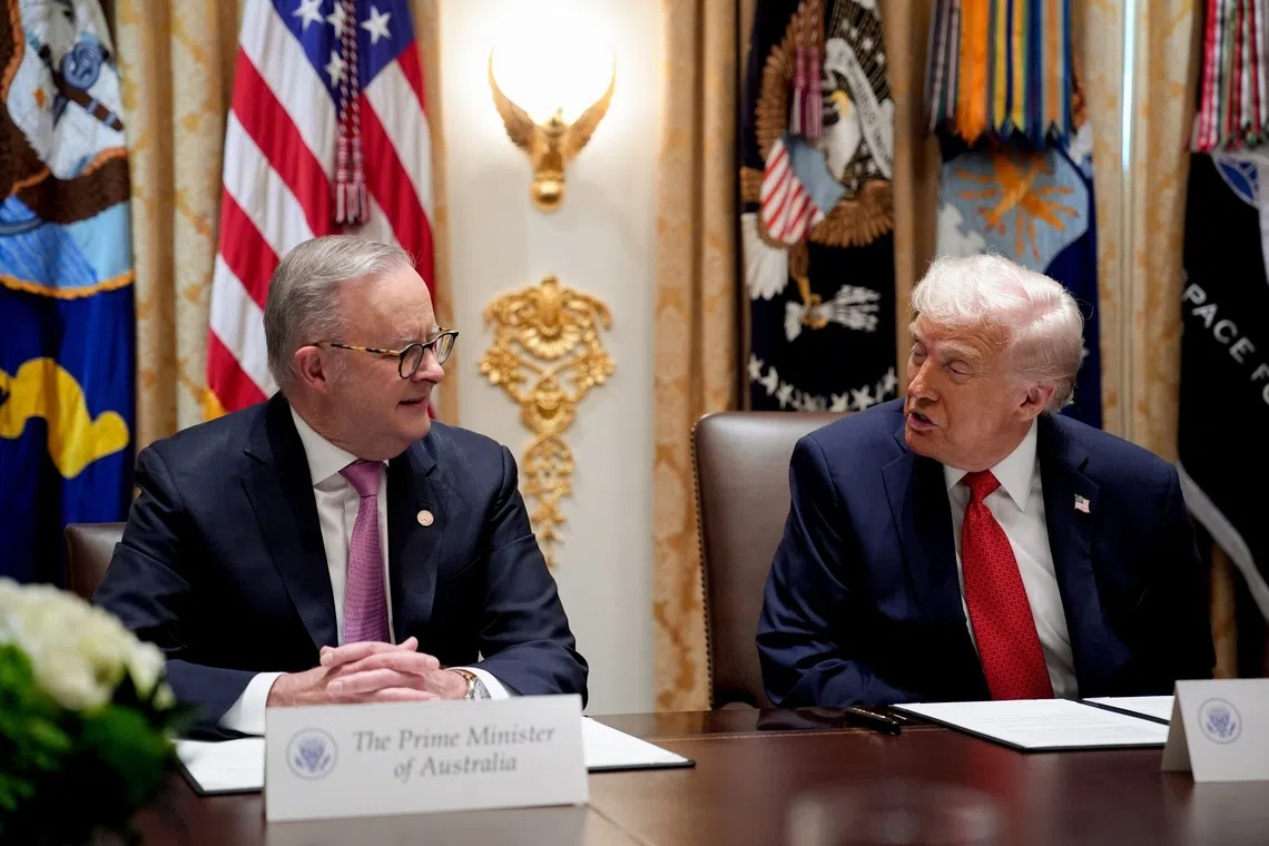 The sitdown comes as Albanese (left) looks to shore up ties with the US, using his nation’s wealth in critical minerals as leverage.