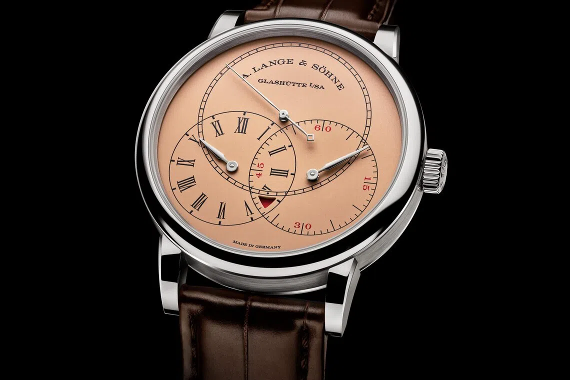 The Richard Lange Jumping Seconds unites elaborate precision mechanisms with a regulator-style dial.