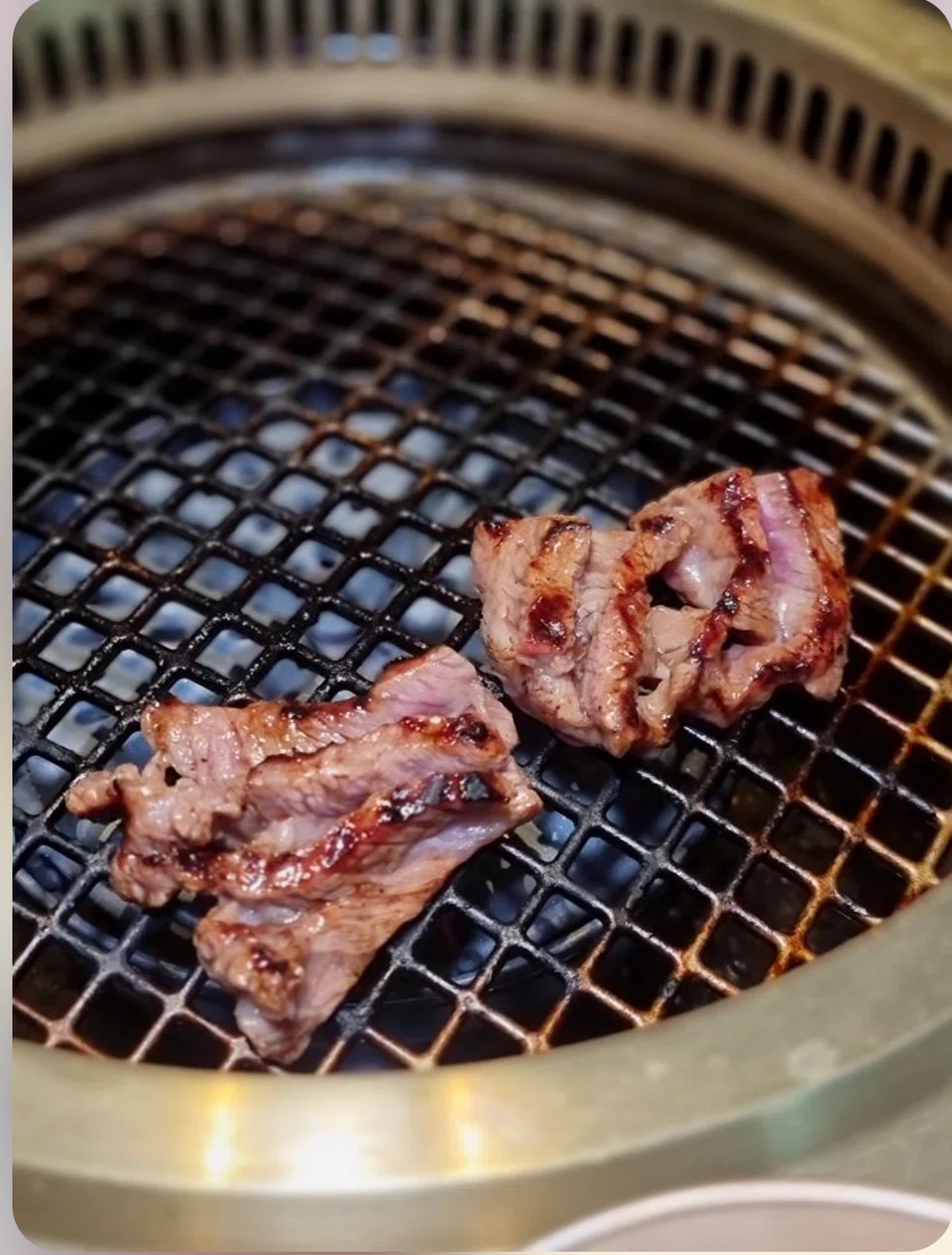 The galbi is tender with nicely charred edges.