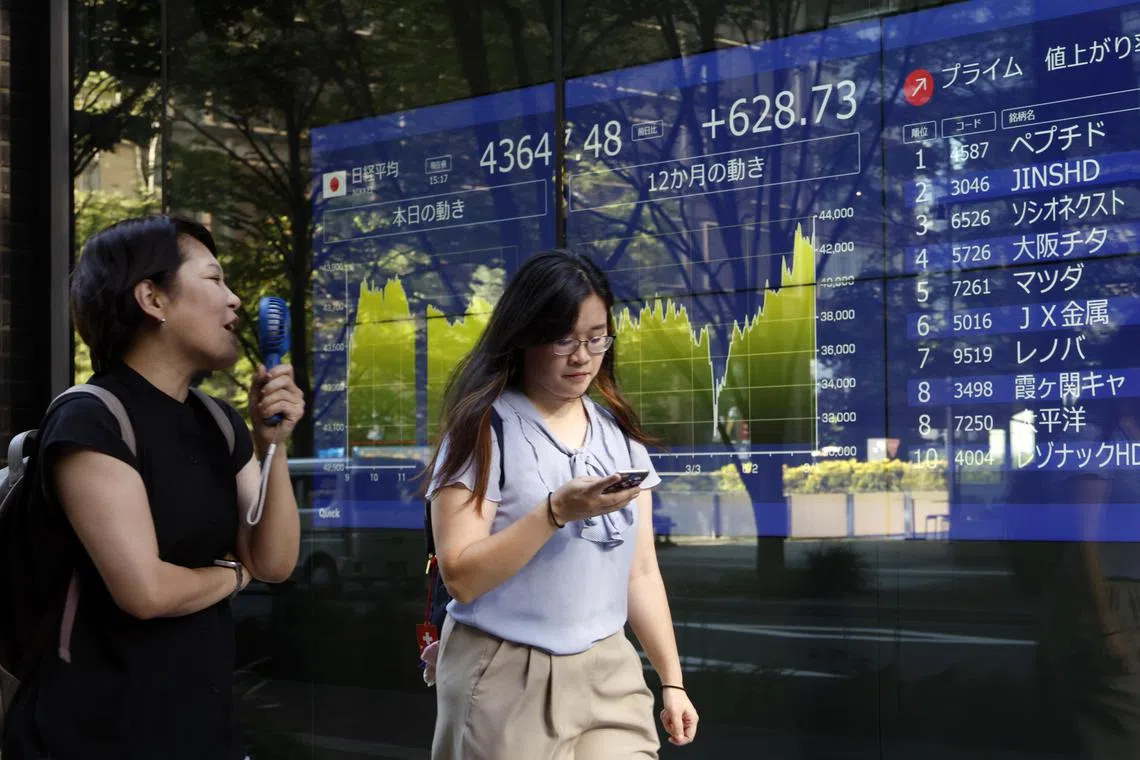 The Nikkei rose 0.89 per cent to 44,768.12, after gaining as much as 1.16 per cent to a record intraday high of 44,888.02 earlier in the session.