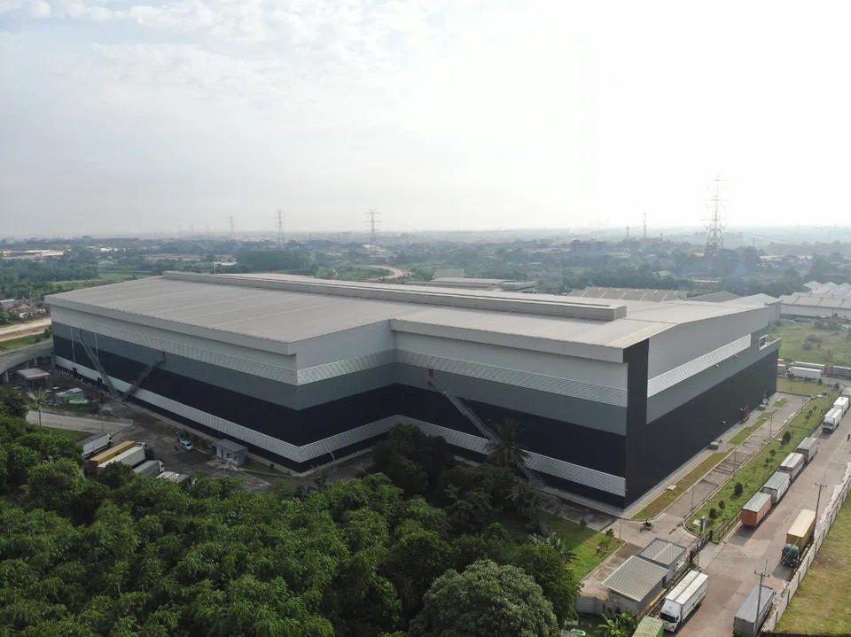 A two-storey warehouse in Cileungsi that is one of three logistics assets acquired by EZA Hill.