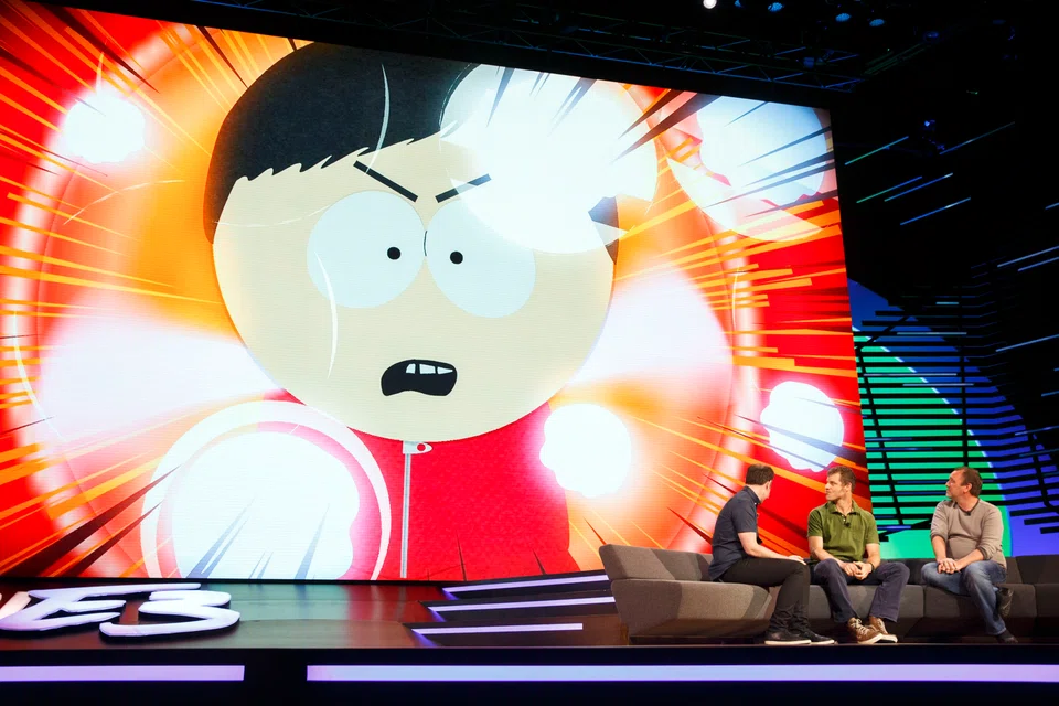 Trey Parker (right) and Matt Stone (centre) signed a deal with ViacomCBS the same year paying more than US$900 million over six years, one of the richest in TV history.