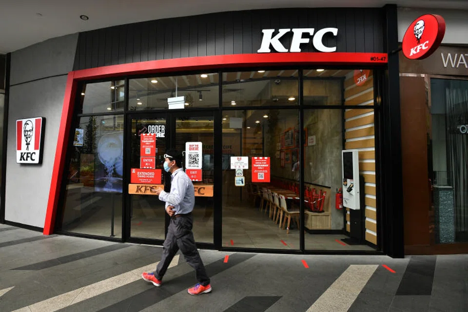 Yoma F&B's revenue rises 47.3 per cent to US$16.7 million, supported by business from the group’s KFC (above) and YKKO restaurants. 