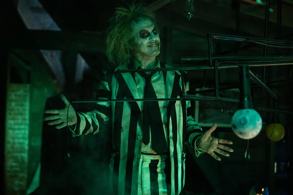 Michael Keaton reprises the titular character "Beetlejuice Beetlejuice" in a follow-up to the 1988 original.  