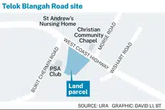 The 147,350 sq ft plot can yield about 745 private homes.