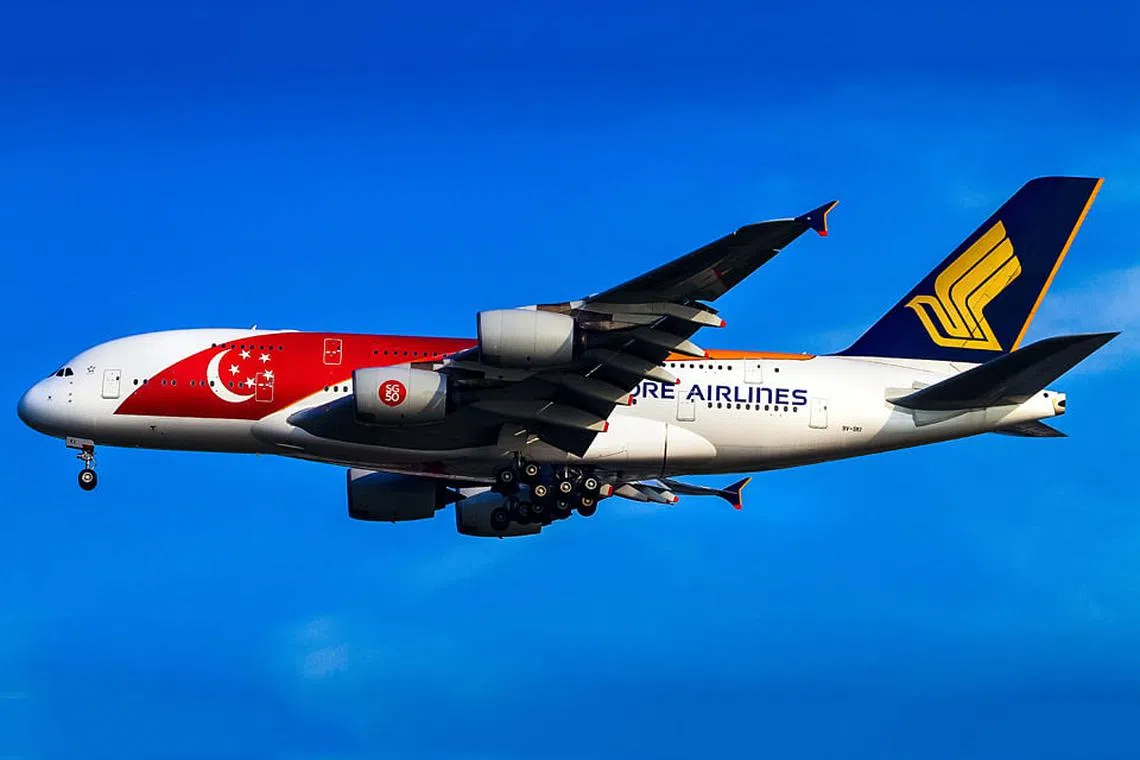 SIA in first NDP flypast, featuring its A380