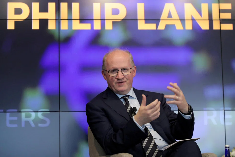 European Central Bank chief economist Philip Lane at an event in New York in September. He says the plan is to continue with steep interest rate rises in the next few months.