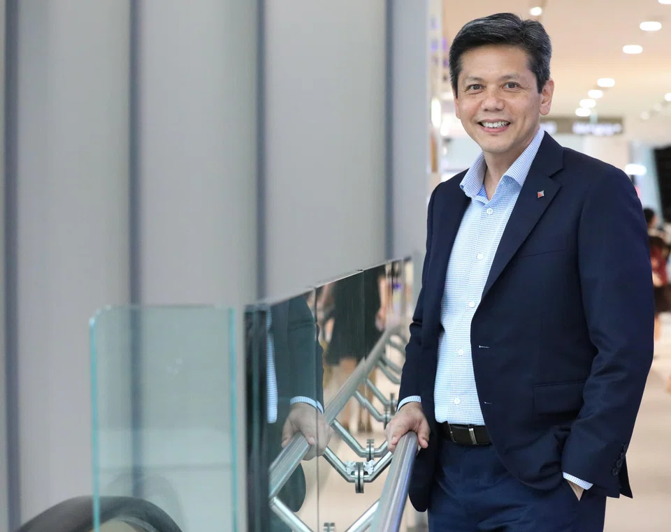 FCT's nine malls serve a catchment of about half the population size of Singapore, says Richard Ng, seen here at the recently revamped Tampines 1.