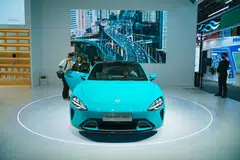 Xiaomi’s SU7 debuts at an industry event in Shanghai in May. Getting it insured costs around the same as for a combustion-engine vehicle more than twice its price.