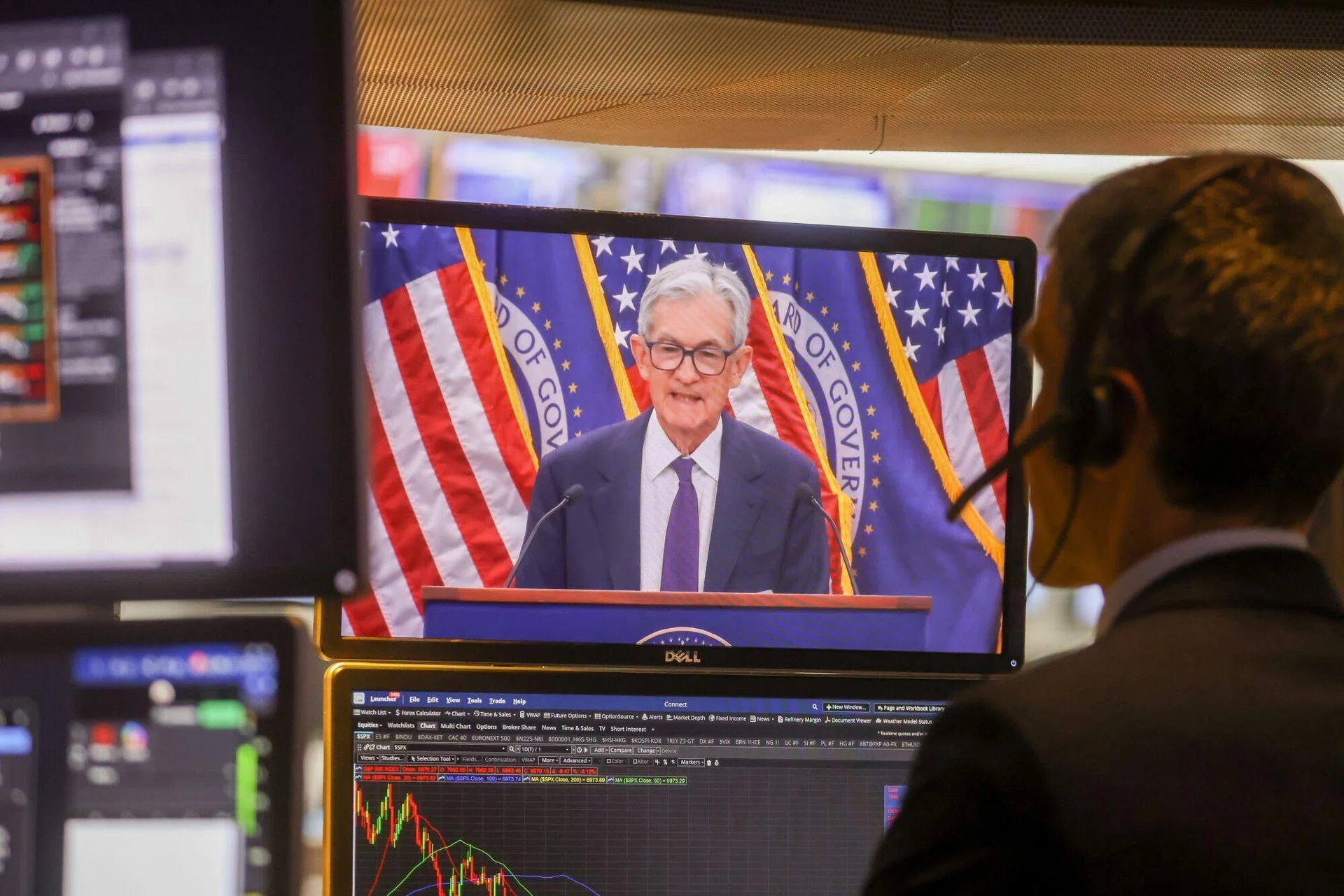 US stocks: S&P 500 dips slightly after Fed keeps rates steady as expected