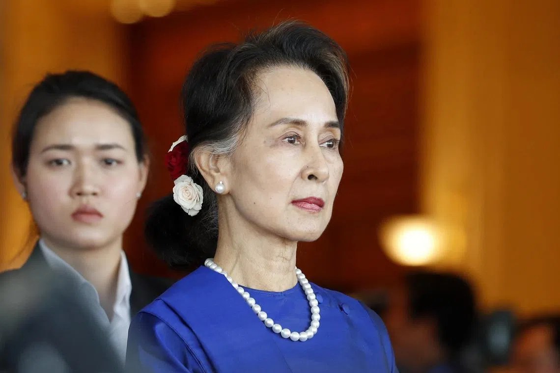 Suu Kyi, who remains hugely popular in Myanmar, has been largely hidden from view since the coup.