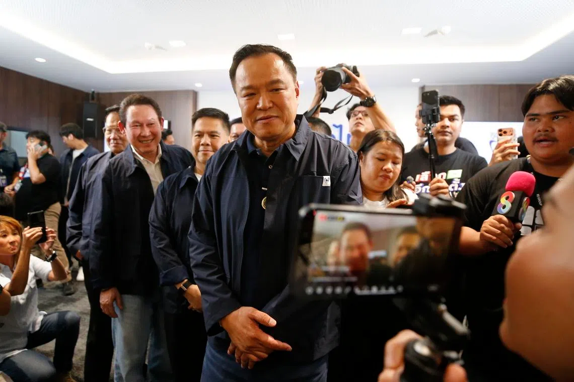 Thailand's caretaker Prime Minister Anutin Charnvirakul led Bhumjaithai Party to a decisive victory at the polls on Sunday.