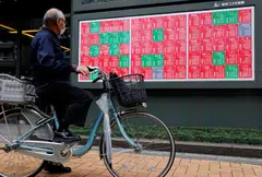 Asian shares rose in early trade, with stocks in Japan and South Korea jumping about two per cent, and each breaching milestones.