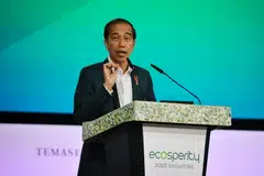 Jokowi says: “Everything will be fine. No need to worry, your investment in Indonesia will continue to be safe, and also the continuity of Nusantara capital city.”