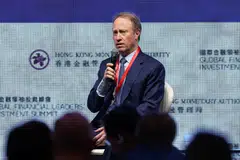 “We should welcome the possibility that there would be drawdowns, 10 to 15 per cent, that are not driven by some sort of macro cliff effect,” Morgan Stanley CEO Ted Pick said.