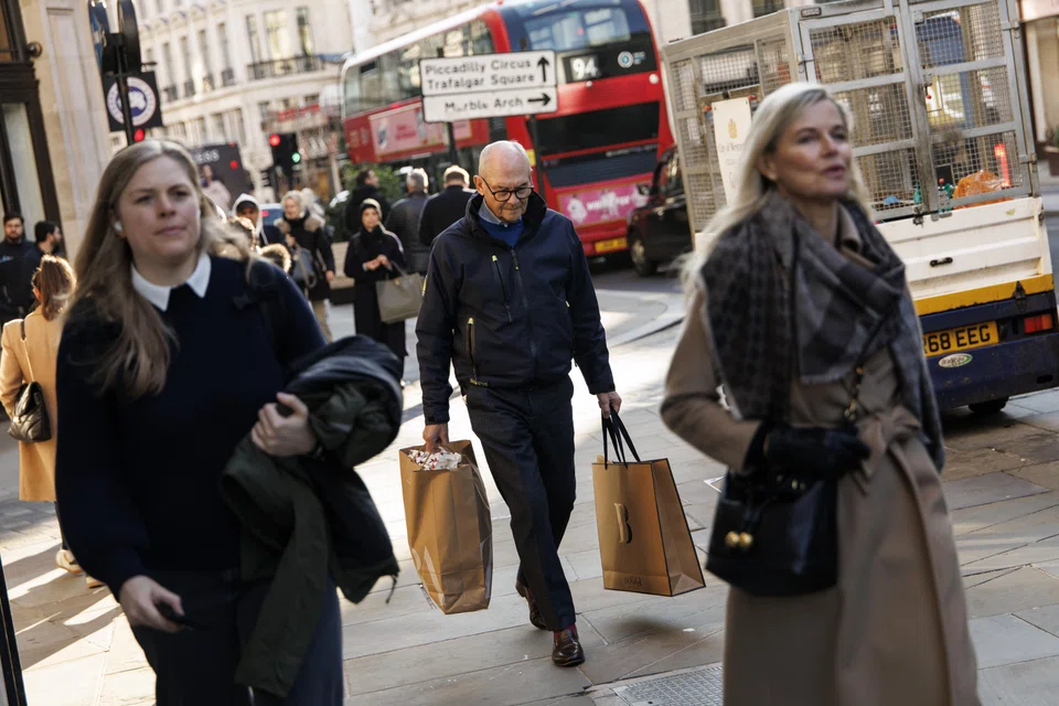 Sales volumes in Britain dropped by 3.3 per cent in the 12 months to November, the weakest reading since April when they fell 4.0 per cent, and below an increase of 0.6 per cent in the year to October, the British Retail Consortium said.