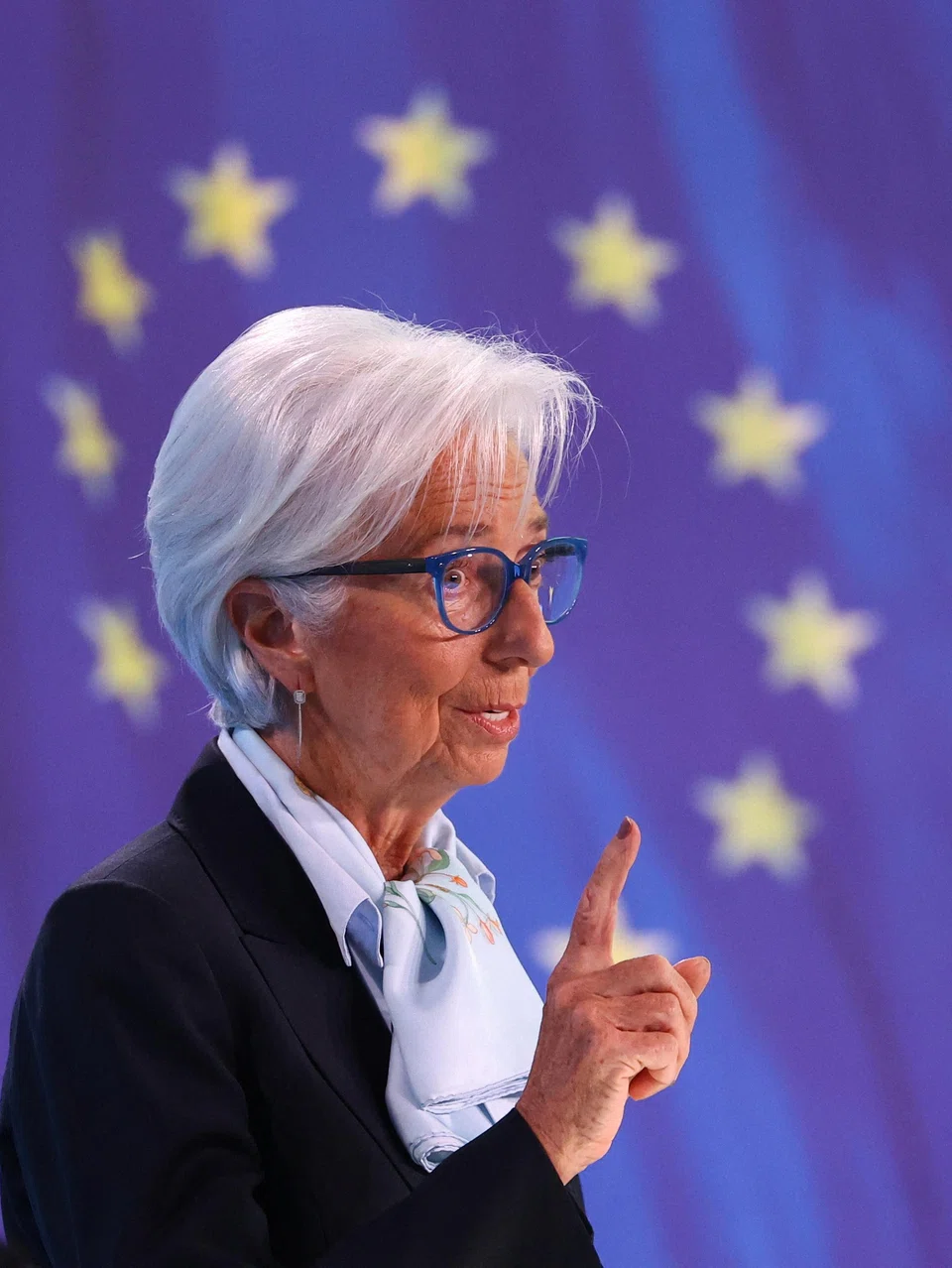 European Central Bank president President Christine Lagarde has stuck to the official line that borrowing costs will be lowered in “reasonably short order” and economic data will steer what happens next.