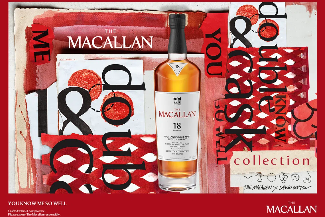 The visual identity of The Macallan's Timeless Collections has been recast by maverick graphic designer David Carson.