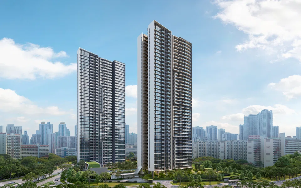 Frasers Property's The Orie (above) sells 86% of residential units at an average price of S$2,704 psf over its launch weekend. 