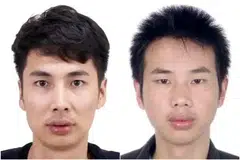 Businessmen Su Shuiming (left) and Su Shuijun have been placed on the wanted list in China. 
