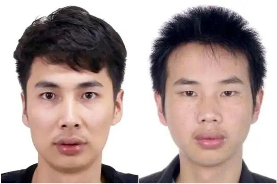 Businessmen Su Shuiming (left) and Su Shuijun have been placed on the wanted list in China. 