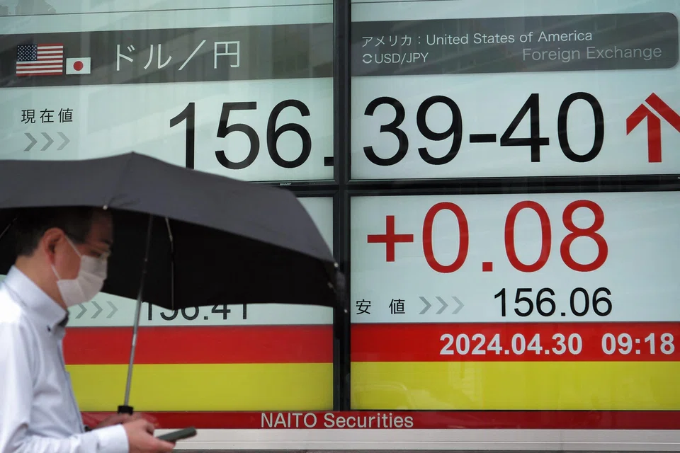 The yen was changing hands at around 155.58 as of 2326 GMT, giving back about half of earlier spike.