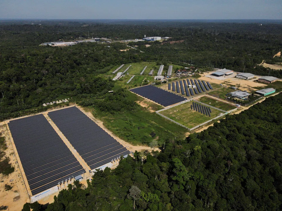 The Bemol Solar plant outside Manaus in Brazil. Latin America could be a clean energy powerhouse as it  is sunny, windy, and (in parts) endowed with abundant water, and therefore very competitive in solar, wind, and hydro power.
