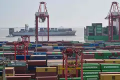 Yangshan Port, the world’s largest container port, suspended operations from Tuesday.