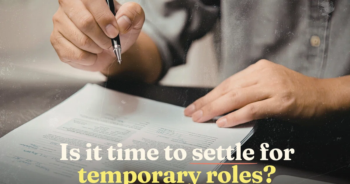 Should you settle for short-term roles if you still can't find a full ...