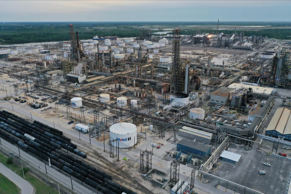 An aerial view of Exxon Mobil’s Beaumont oil refinery, which produces and packages Mobil 1 synthetic motor oil, in Beaumont, Texas, US, March 18, 2023. There needs to be an urgent transition away from business approaches that are exploitative and extractive.