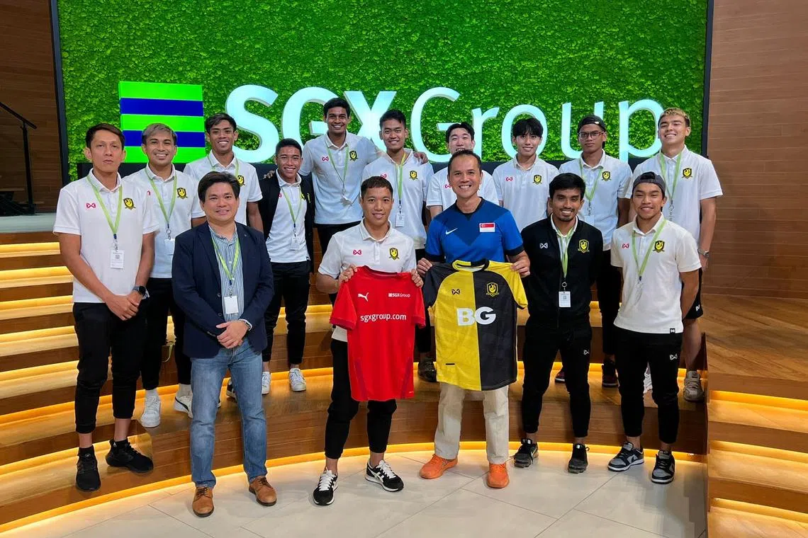 Footballers from BG Tampines Rovers attended the session, which is curated to equip footballers with financial management and investing fundamentals.