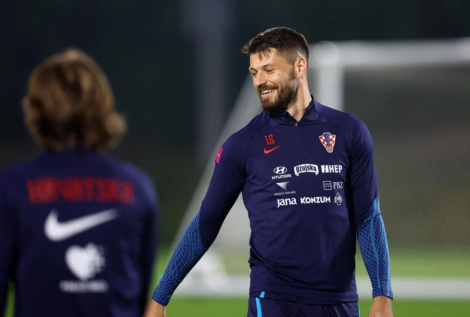 Croatia's Bruno Petkovic during training, Doha, Qatar, Dec 11, 2022.