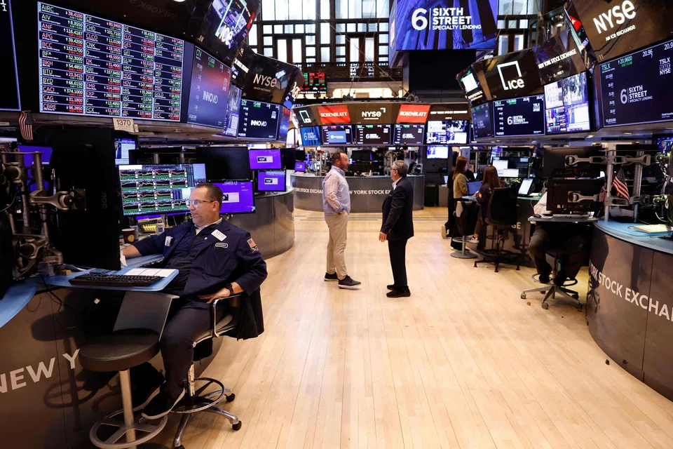 The Dow Jones Industrial Average fell 139.94 points, or 0.36 per cent, at the open to 38,319.14.