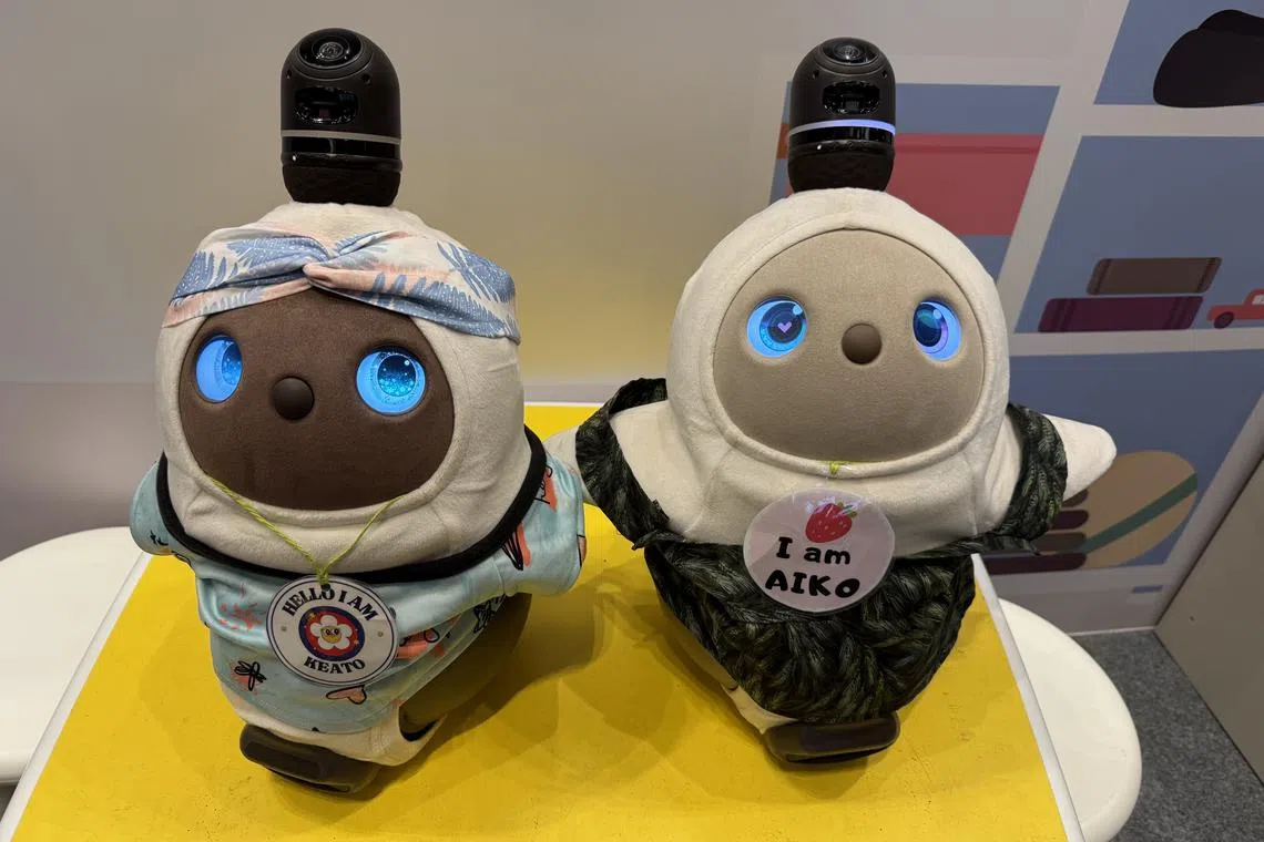 Lovots help children with developmental needs practise social interactions.