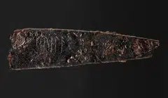Dating back to around 150 years AD, the iron knife was found in a grave in a small cemetery east of Odense, in central Denmark.