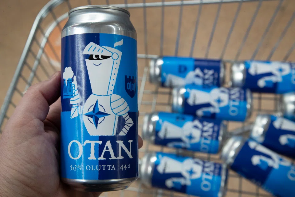 The lager is called Otan olutta - the first word a play on the French variation of the initials of North Atlantic Treaty Organization.