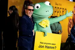 Cast member Jon Hamm attends the premiere of Disney-Pixar's "Hoppers" at El Capitan theatre in Los Angeles, California, Feb 23, 2026. 
