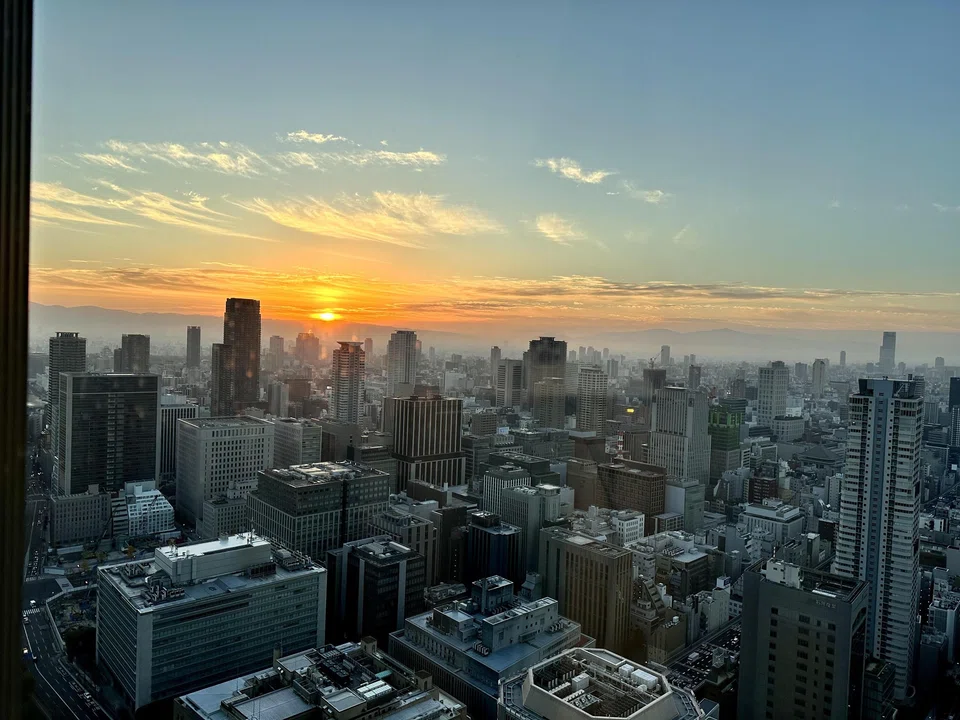 Conrad Osaka offers a mesmerising view of the city skyline.