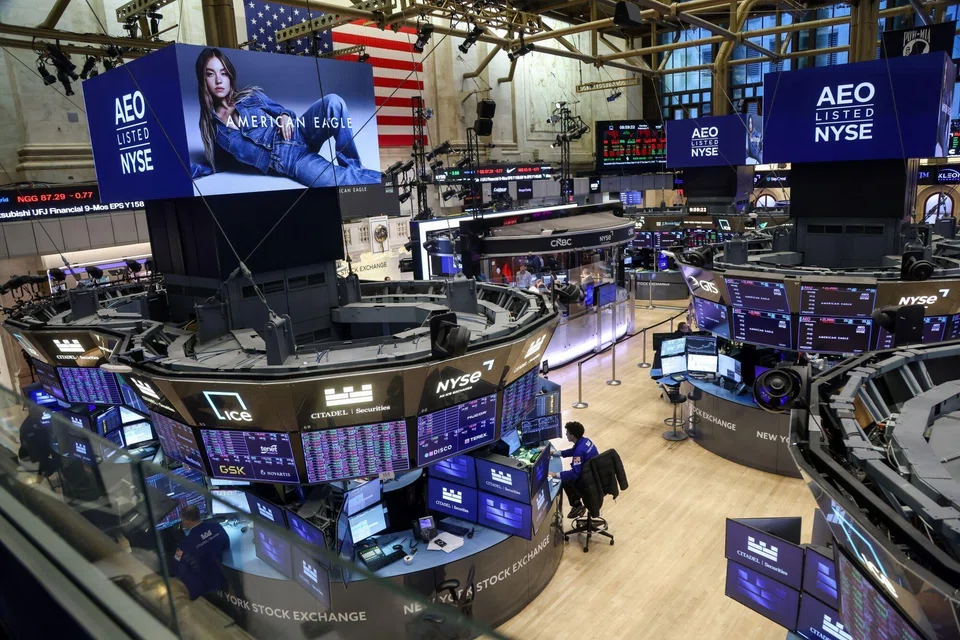 The Dow Jones Industrial Average fell 12.4 points, or 0.03 per cent, at the open to 49,439.58.