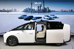 Li Auto's Li Mega electric minivan. Of the "new trio" of China's car industry, the company hints most strongly at what happens when it all goes right.