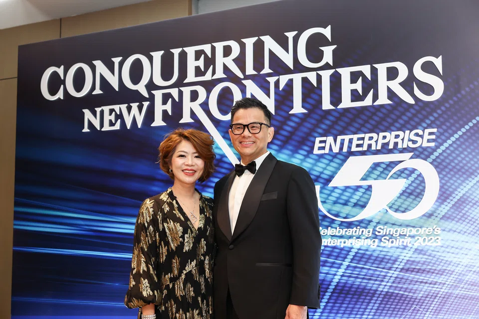 Paul Ng, group chief executive officer of FSG TG Human Resource Services and his wife.