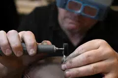 A worker polishing a silver ring during jewellery production for the brand 886 by the Royal Mint in Pontyclun, Wales. With gold in a consolidation phase, silver and other precious metals such as platinum and palladium may continue to take the lead, especially if the key support levels hold firm.