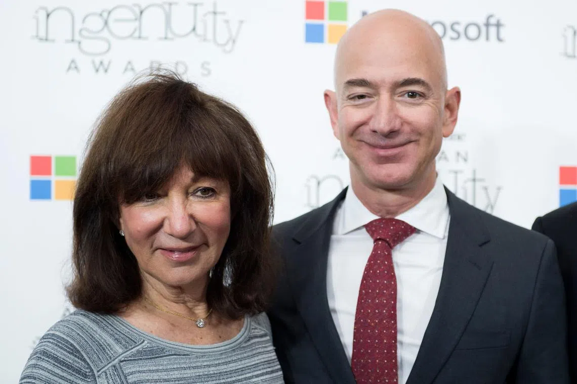 Jackie Bezos (left) has died at her home in Miami on Thursday.