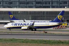 Ryanair said that nine aircraft planned for delivery in the fiscal third quarter will now arrive in the following three months because of an ongoing strike at the aircraft manufacturer. 