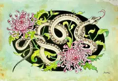 Juliette Yu-Ming Lizeray employs a variety of painting styles to bring Singapore snakes to vivid life. 